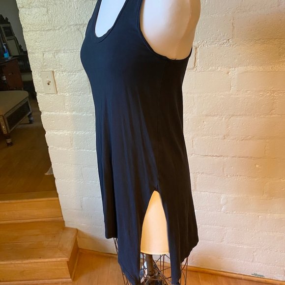 Long dark grey Tissue T top - Picture 2 of 5